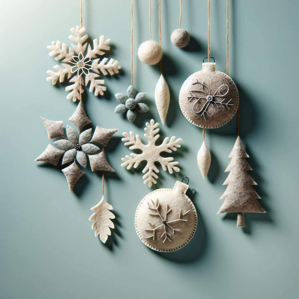 Jak tworzyć unikalne ozdoby z filcu?