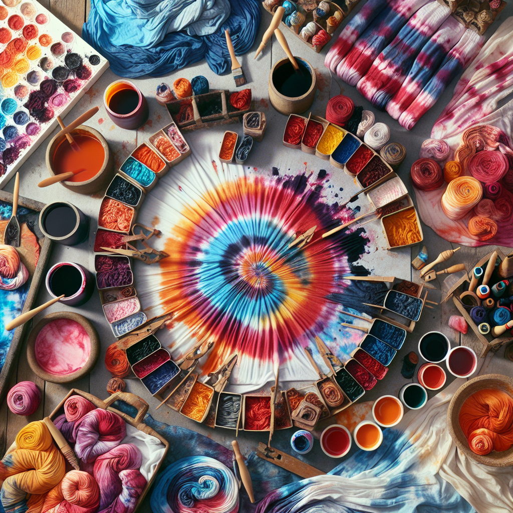 Jak nauczyć się farbowania tkanin metodą tie-dye?