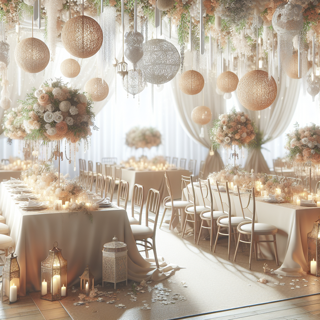 Jak stworzyć unikalne dekoracje na przyjęcie weselne?